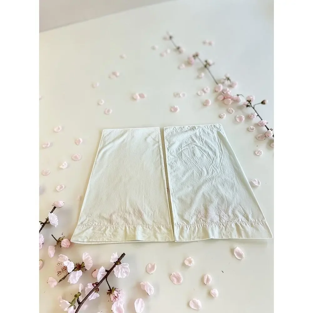Vintage 1950s Mr Mrs Embroidered Pillowcases-Pink Floral-Wedding-Standard Pair